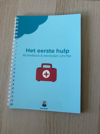 Het eerste hulp bij leerdoelen en feedback schriftje