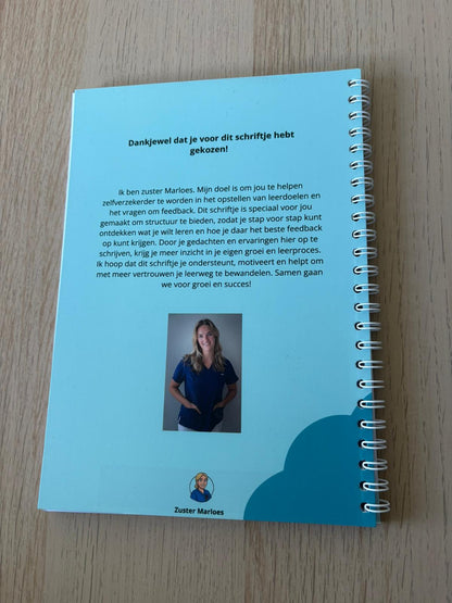 Het eerste hulp bij leerdoelen en feedback schriftje