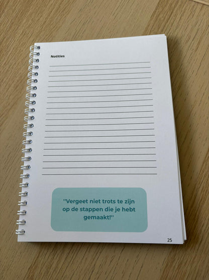 Het eerste hulp bij leerdoelen en feedback schriftje